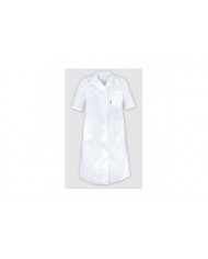 Dámský pracovní plášť s krátkými rukávy