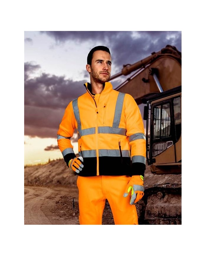 SIGNAL výstražná fleecová mikina oranžová