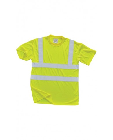 Tričko hi-viz s reflexními pruhy TT- HI-VIZ S478