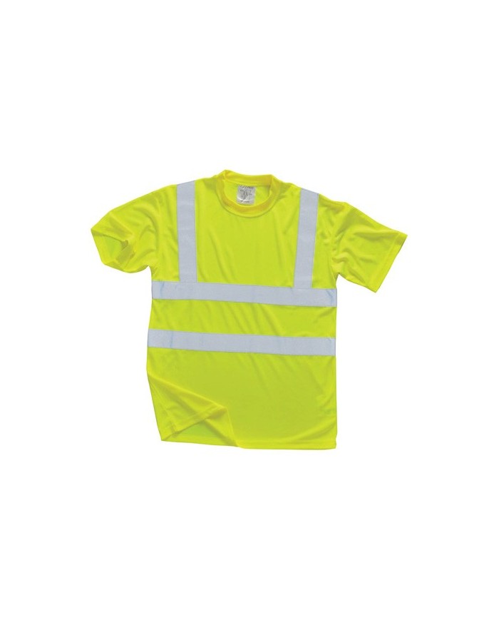 Tričko hi-viz s reflexními pruhy TT- HI-VIZ S478