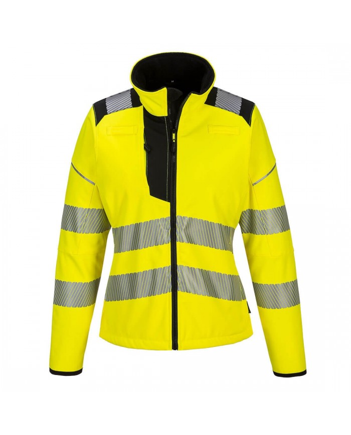 Dámská softshellová bunda PW3 Hi-Vis