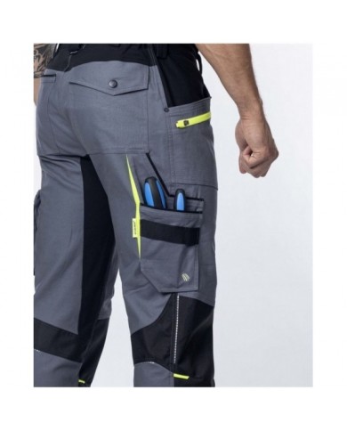 Kalhoty s laclem 4Xstretch šedé