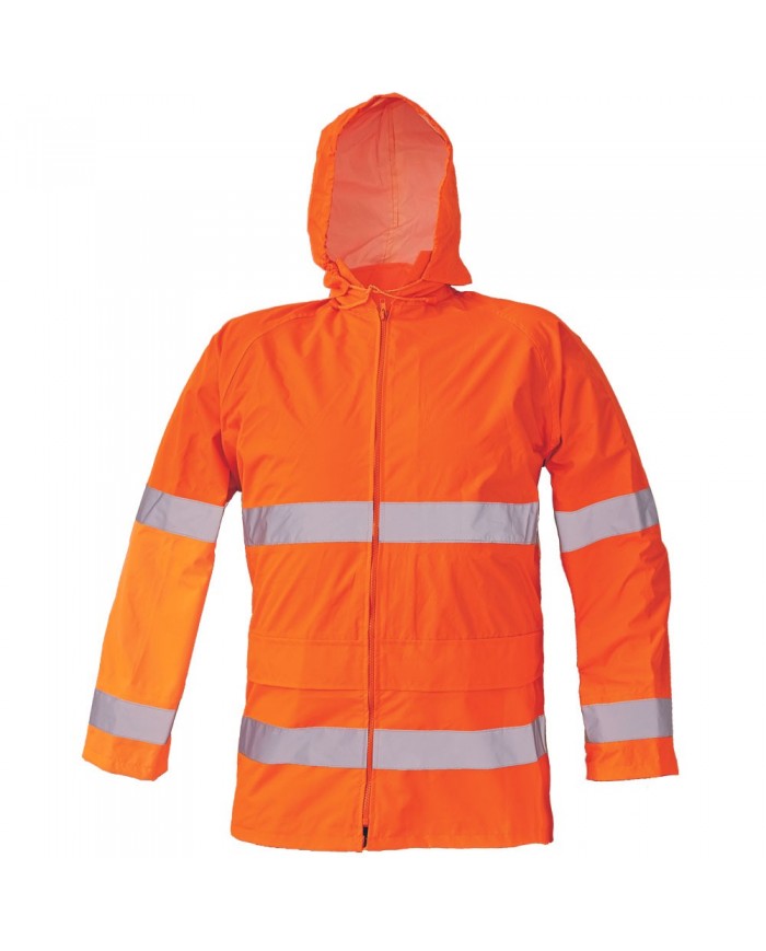 Reflexní nepromokavá bunda s kapucí GORDON