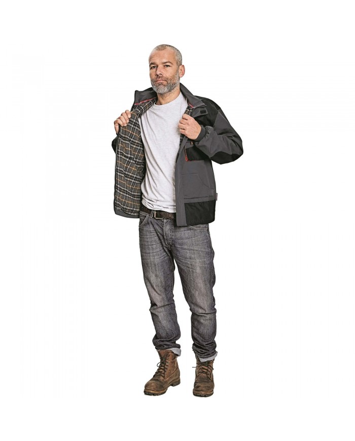 Zimní bunda s flanelem EMERTON