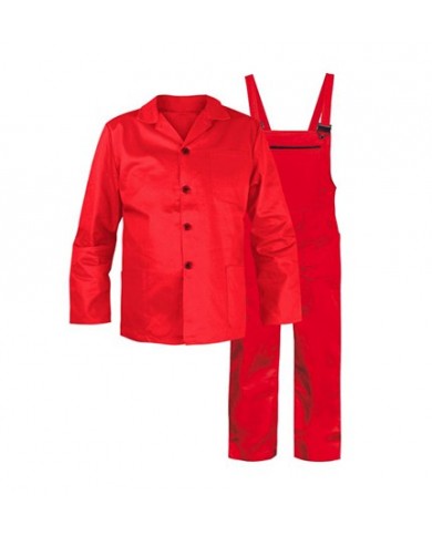 Pánská pracovní souprava – kalhoty s laclem a blůza