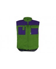 Dvoubarevná pracovní vesta s podšívkou