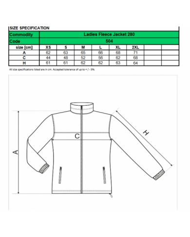 Fleecová mikina dámská se dvěma kapsami MIK-FZ
