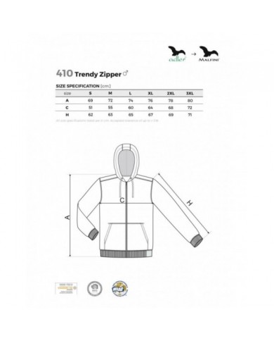 Mikina s kapucí pánská výplňková